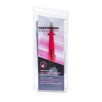 Tweezerman - Mini Slant Tweezer - Pink (Studio Collection)  - -