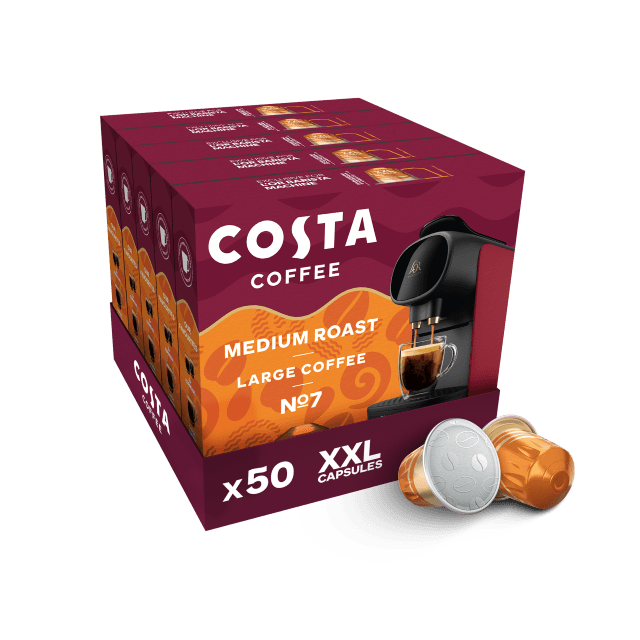 Costa Smooth Medium Roast Xxl Bundle - 50 Coffee Capsules