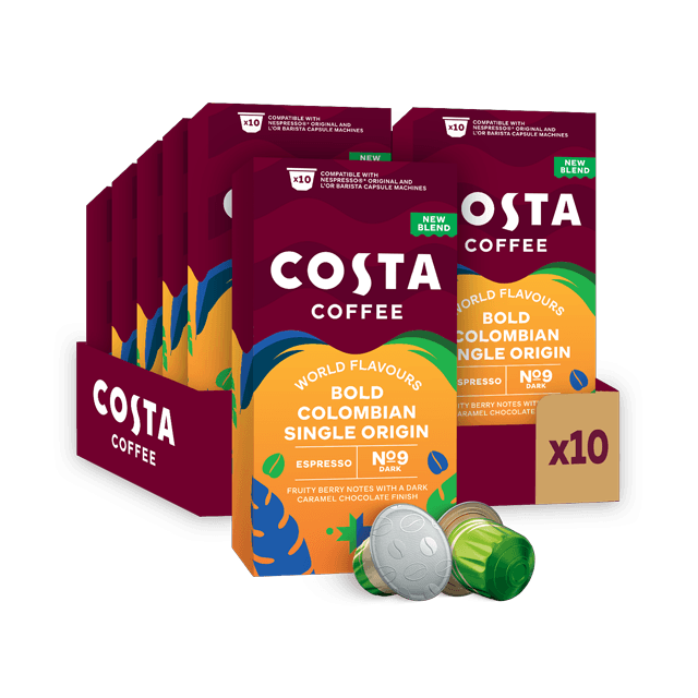 Costa Bold Colombian Single Origin - 100 Coffee Capsules